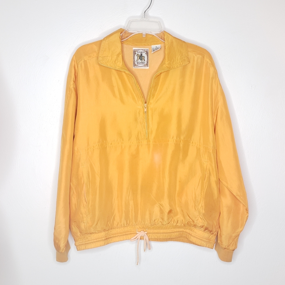 Vintage Kriss Kross Silk Zip Up Jacket Size Medium